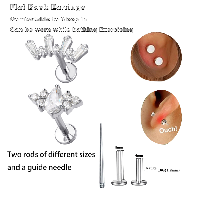 Body Jewelry Hypoallergenic - 1 stks ASTM Titanium Helix Piercing