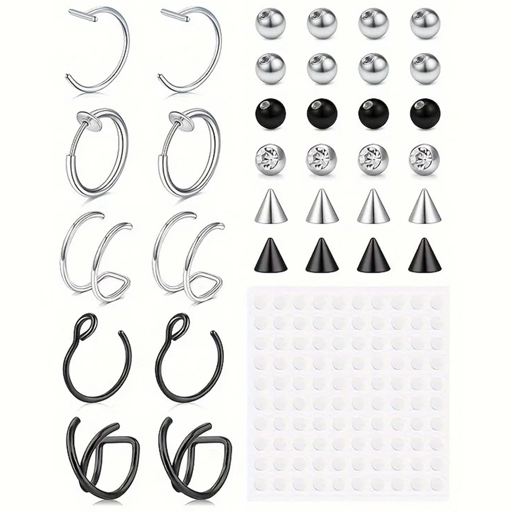 Body Jewelry And Earrings - Nep-piercings, nep-lipring, nep-neusring, nep-slangenbeet, nep-wenkbrauwpiercing, oorcuff-clip,