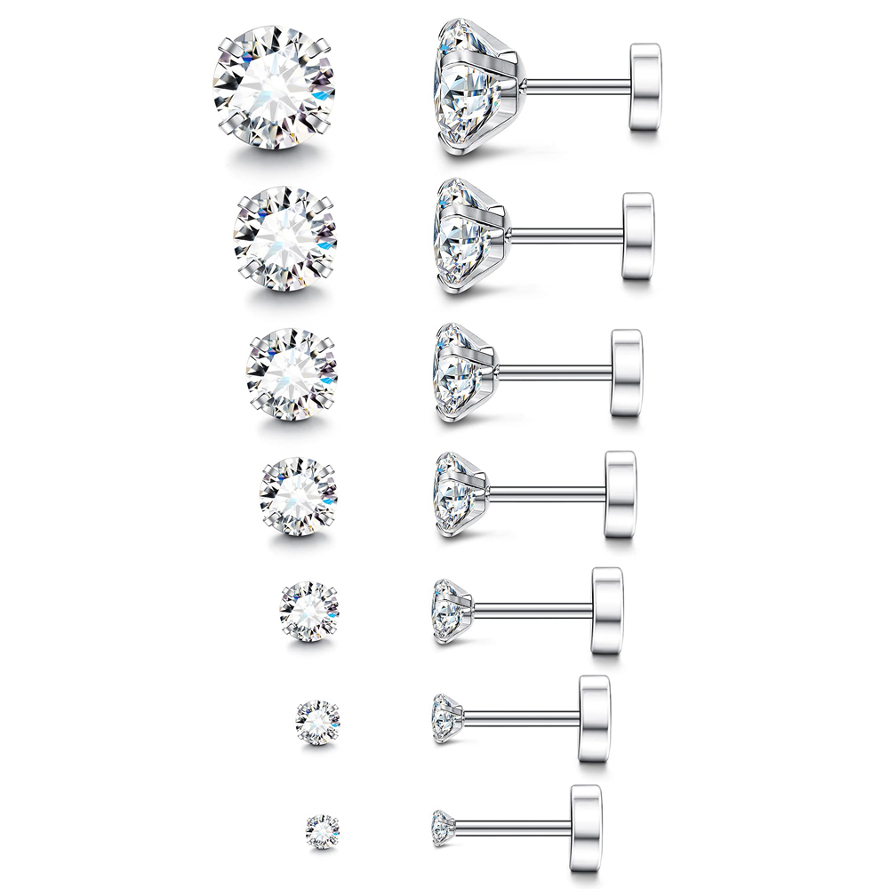 Body Jewelry Hypoallergenic - 1 Paar 18G Hypoallergeen Roestvrij Staal