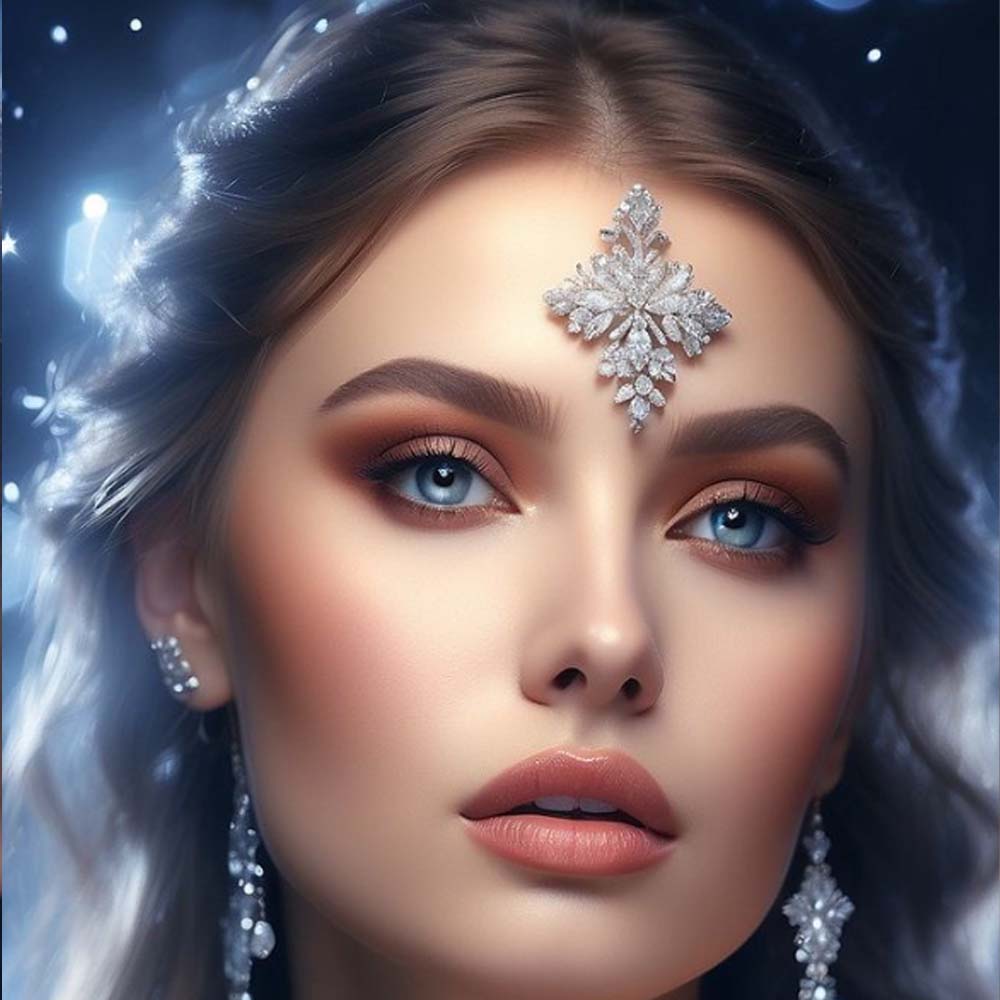 Body Jewelry Indian - Stonefans 1 STKS Geometrische Voorhoofd Stickers