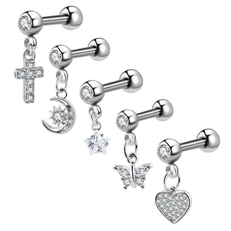 Helix Cartilage Ring - (.) Zirkoon oorbellen Helix oorlel piercing