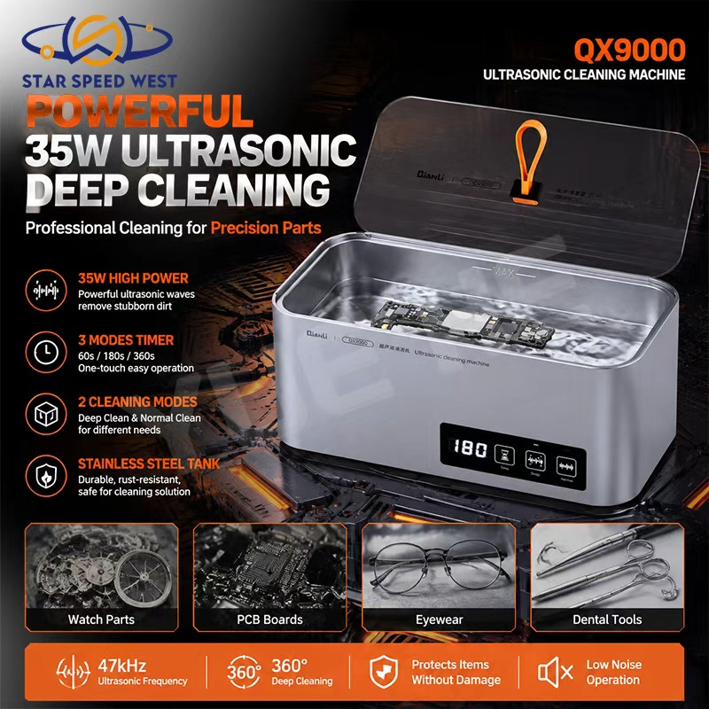 Body Jewelry Cleaner - QIANLI QX9000 Ultrasone Reiniger 35W 47kHz