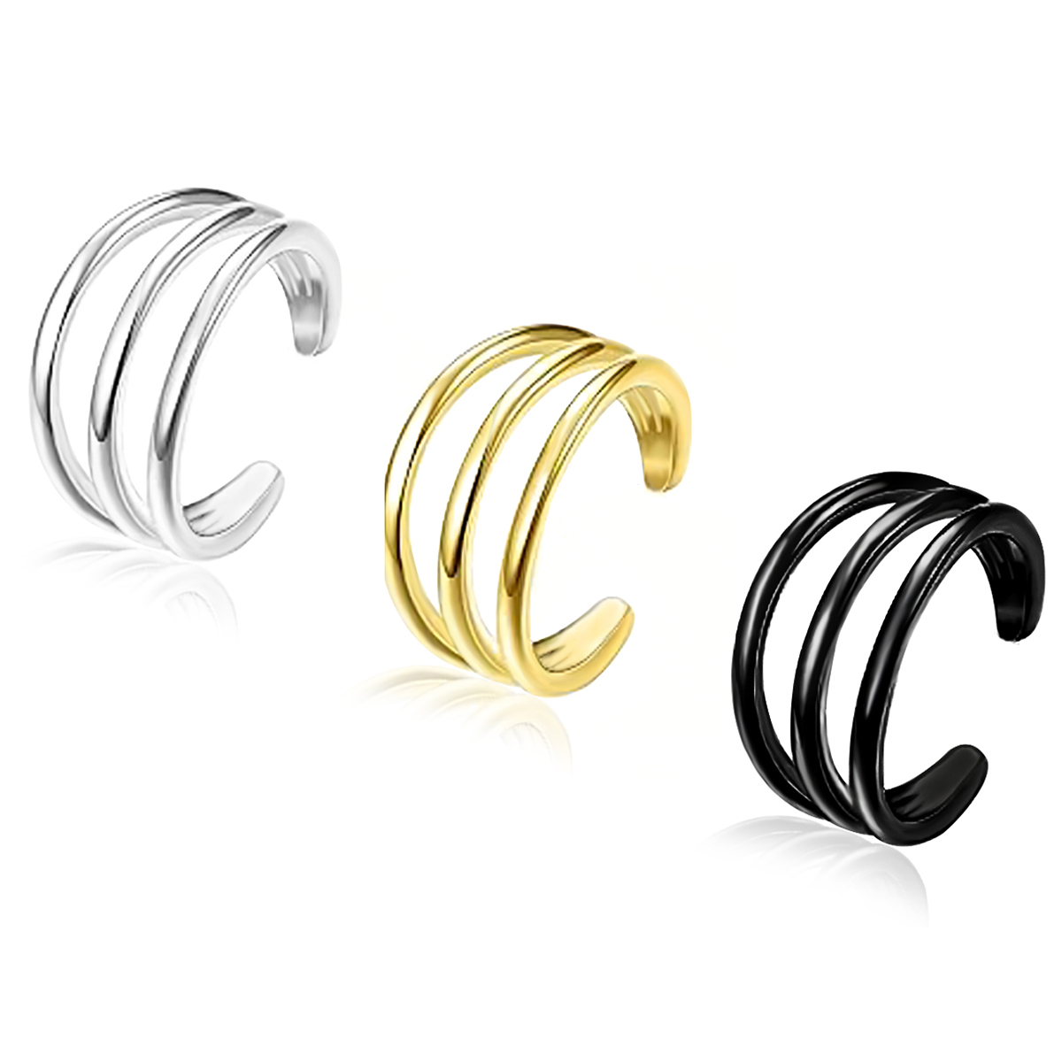 Body Jewelry Hypoallergenic - Hypoallergene oorklemmen van roestvrij staal, nep-piercing,