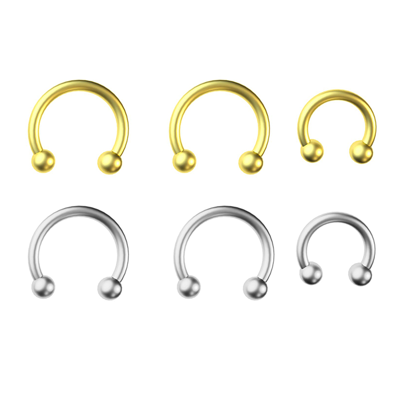 Helix Cartilage Ring - 5 stks/partij Rvs 18G Hoefijzer Circulaire
