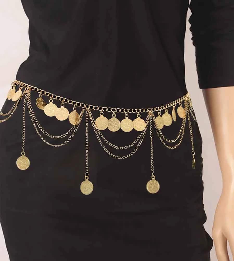 Body Jewelry Indian - Gypsy Tribal Vintage Goud Kleur Metalen