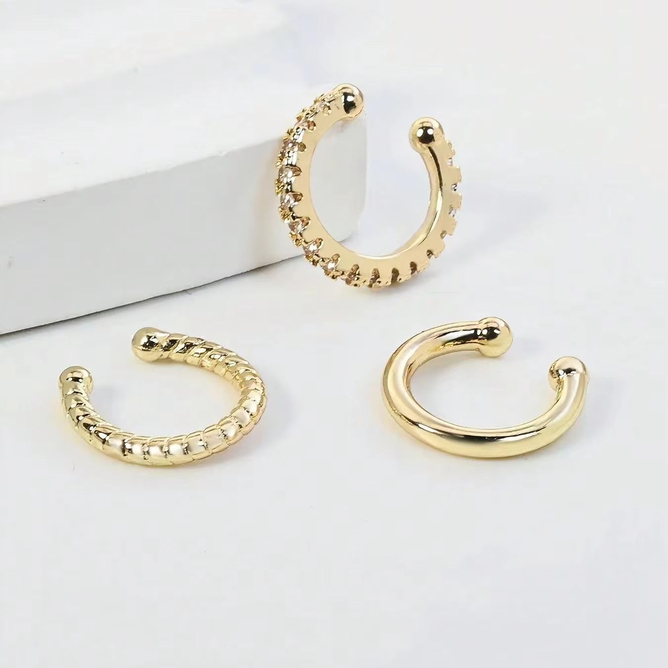 3-delige oorklemmen voor vrouw - Body Jewelry Hypoallergenic recensie en prijs