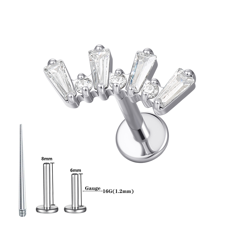 1 stks ASTM Titanium Helix Pie - Body Jewelry Hypoallergenic recensie en prijs