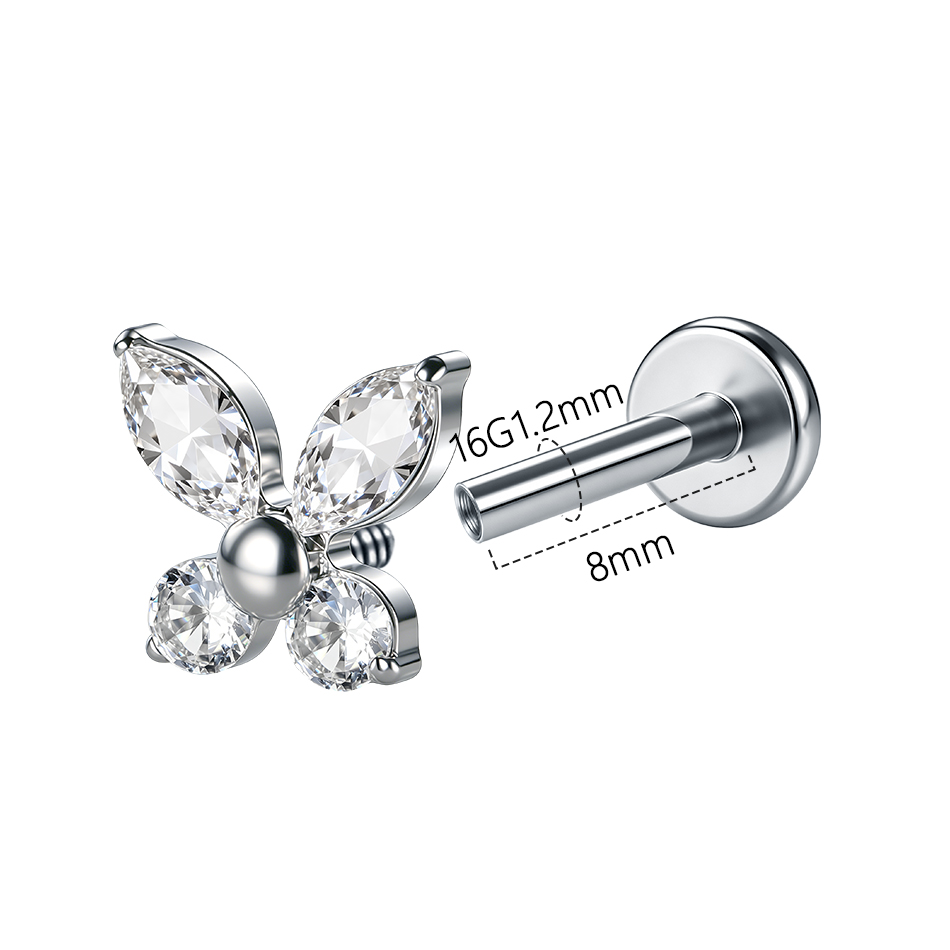 1/5 Stuks G23 Titanium Vlinder - Zoor Body Jewelry recensie en prijs