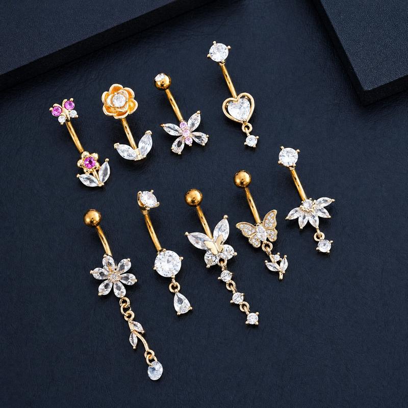 1 Stuk Zirkoon Decor Buikknopr - Body Jewelry Hypoallergenic recensie en prijs