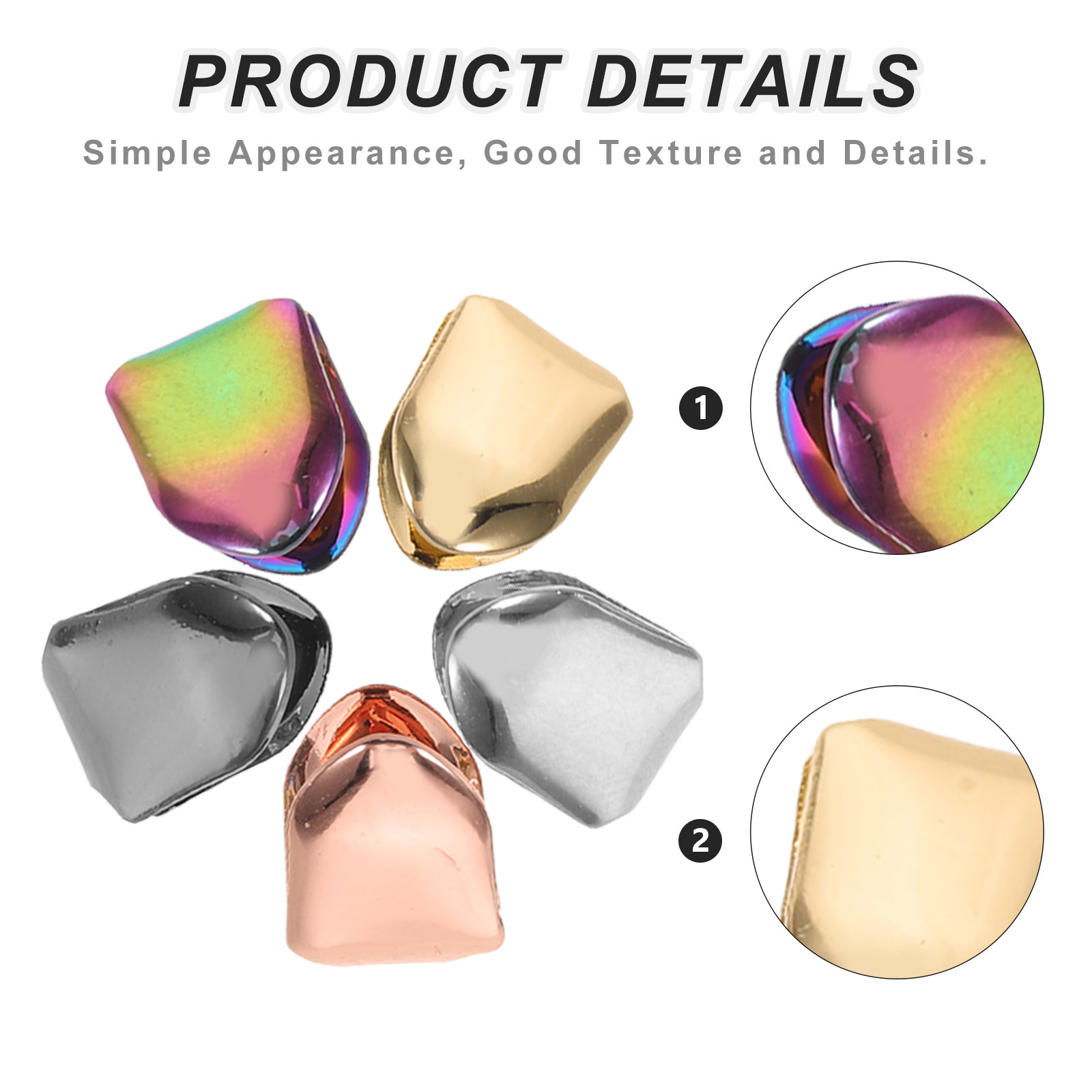 5 stuks enkelvoudige tandgrill - Body Jewelry Urban recensie en prijs