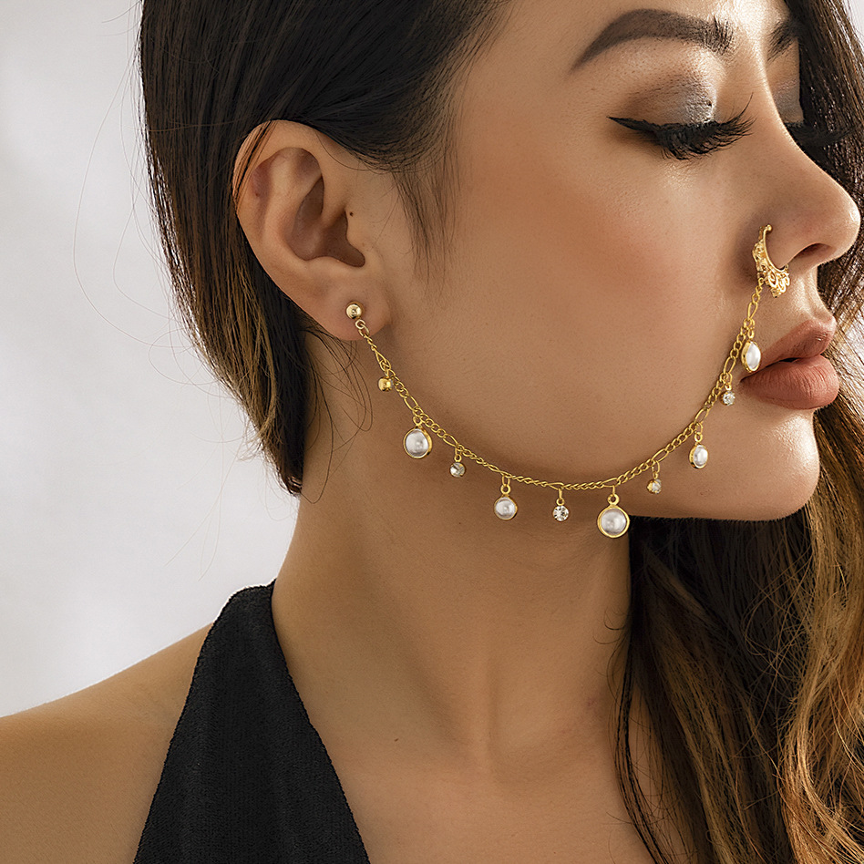 Indiase gouden kleur parel vli - Body Jewelry Indian recensie en prijs