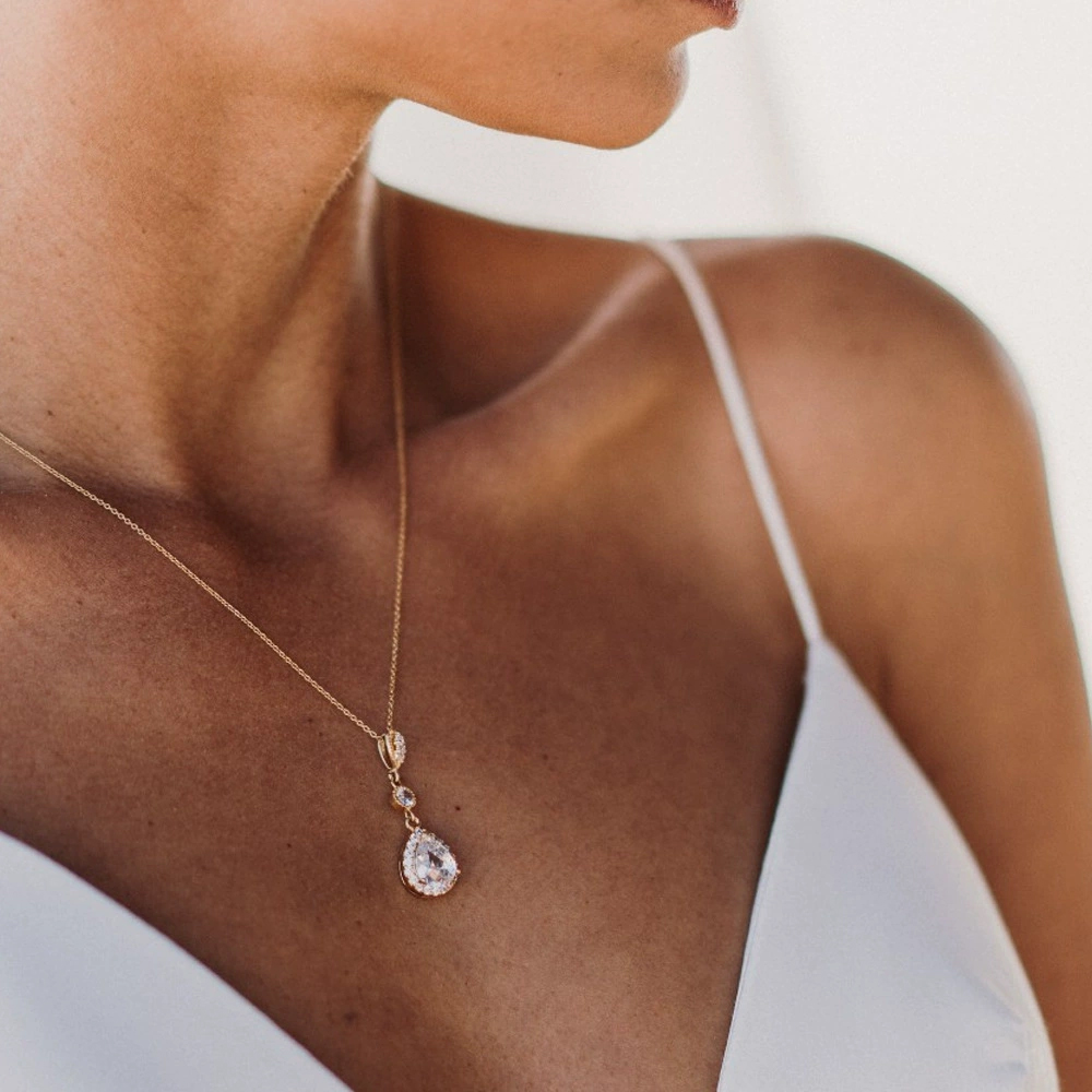 Luxe Zirkoon Water Drop Back C - Body Jewelry For Backless Dress recensie en prijs