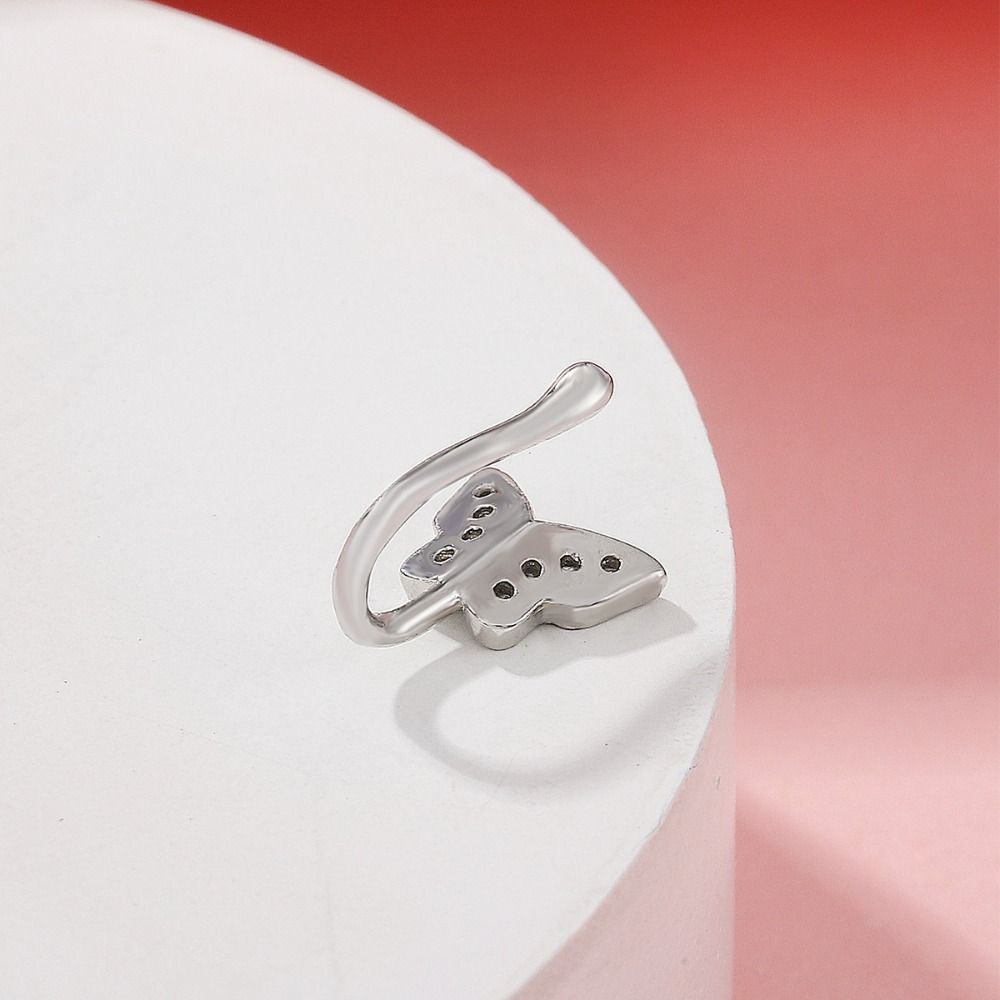 Rhinestone vlinder neusring zi - Body Jewelry And Earrings recensie en prijs
