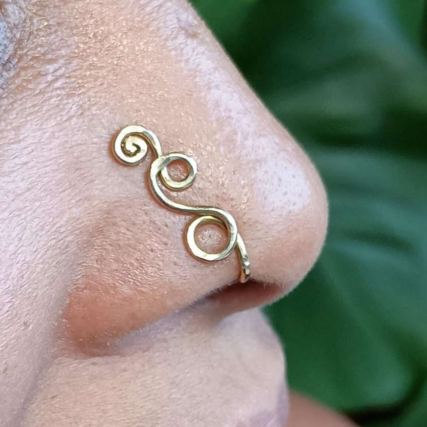 Faux Piercing Ring 14K Gold Fi - Body Jewelry Hypoallergenic recensie en prijs