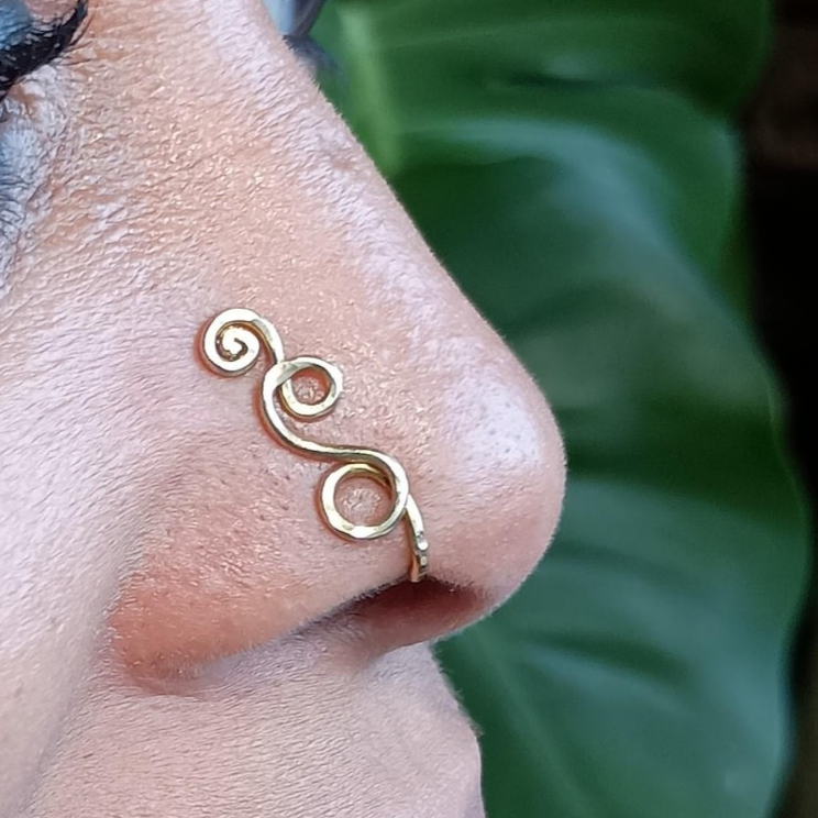 Faux Piercing Ring 14K Gold Fi - Body Jewelry Hypoallergenic recensie en prijs