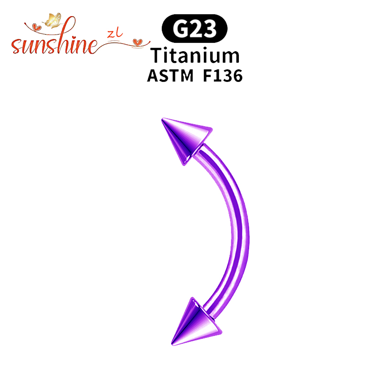1 ST G23 Titanium Spike Geboge - Zoor Body Jewelry recensie en prijs