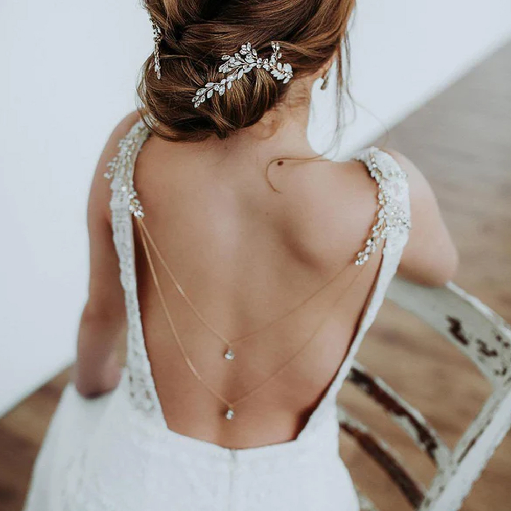 Zirkoon Kwast Hanger Rug Ketti - Body Jewelry For Backless Dress recensie en prijs