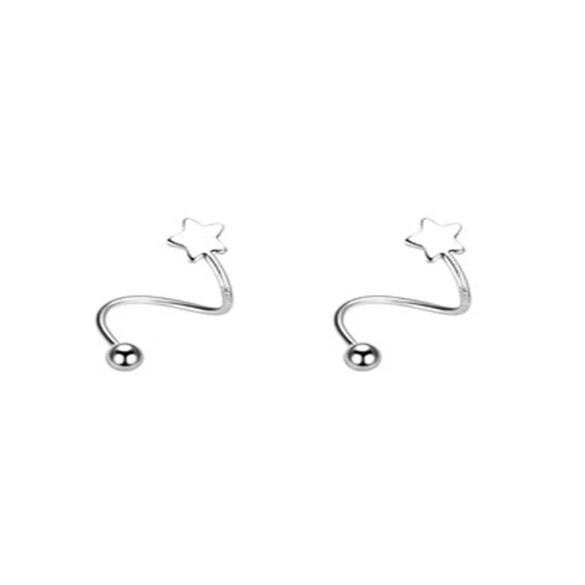 2 stuks roestvrij staal twist  - Body Jewelry Hypoallergenic recensie en prijs