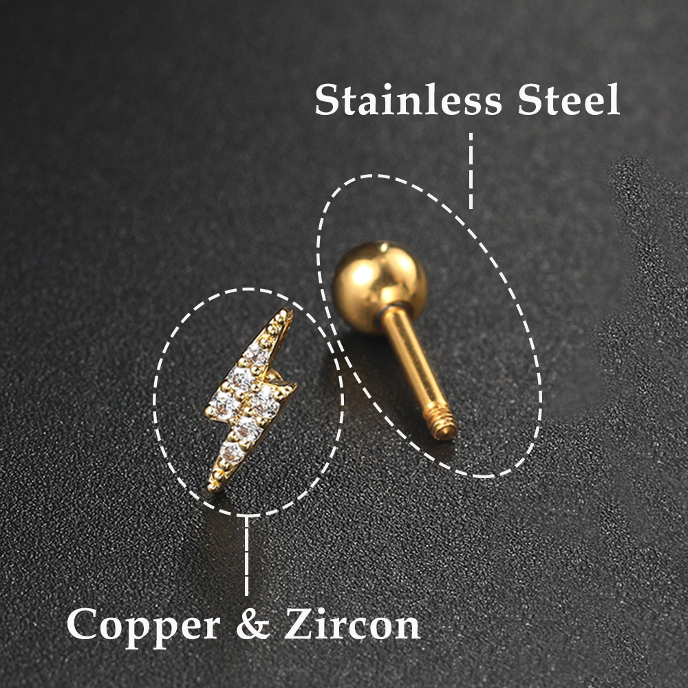 Star Moon Kraakbeen Stud Oorbe - Helix Cartilage Ring recensie en prijs