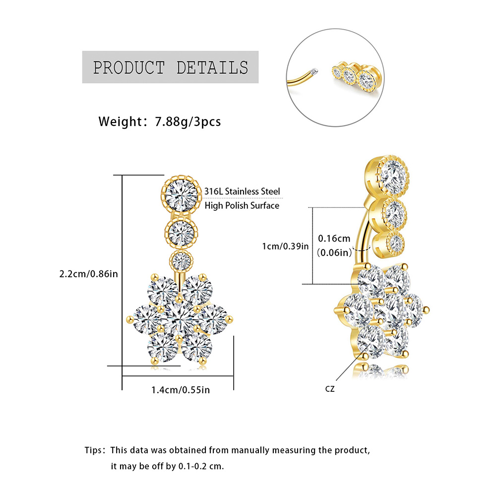 Roestvrijstalen buikring, asym - Body Jewelry Urban recensie en prijs