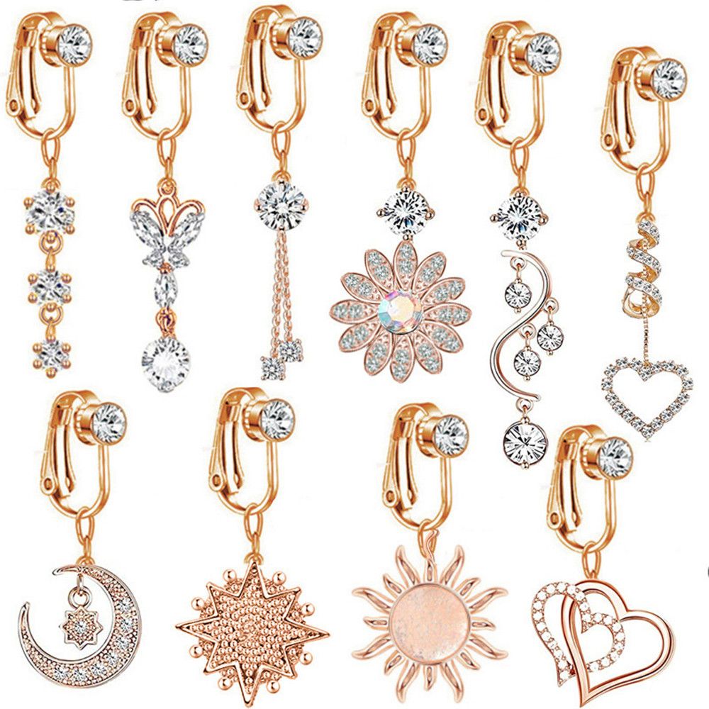 Clip-on navelring, clip-oorrin - Body Jewelry And Earrings recensie en prijs