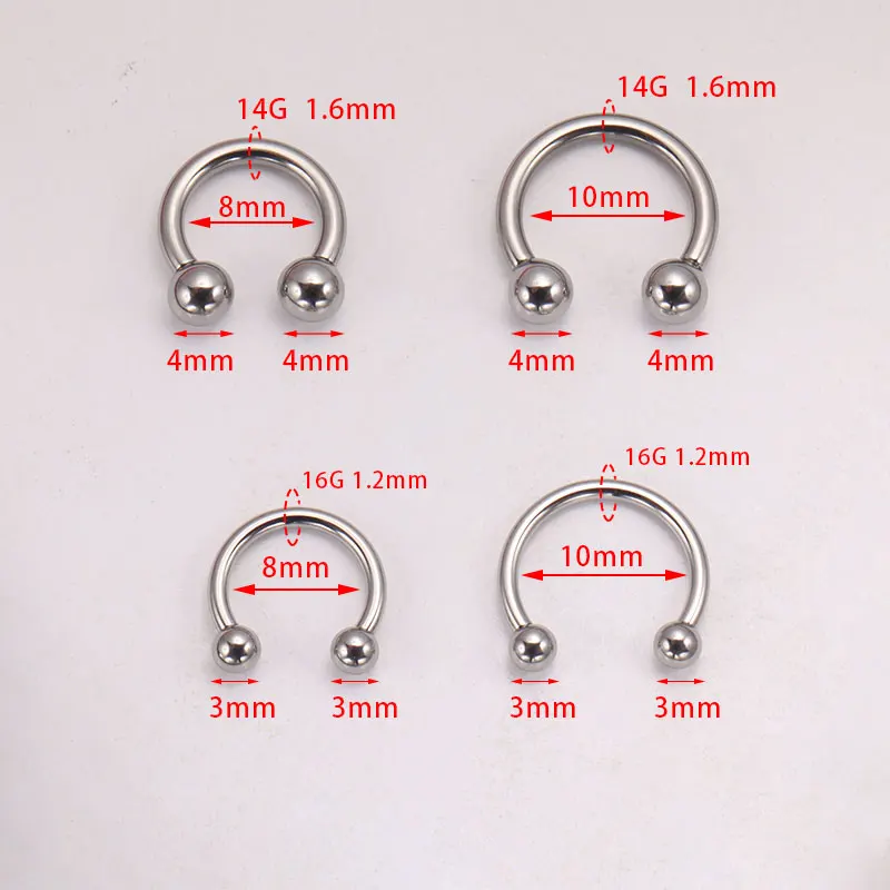 5pcs ASTM F136 Titanium Hoefij - Zoor Body Jewelry recensie en prijs
