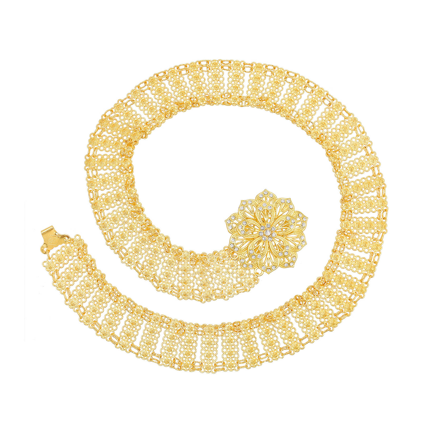 Gouden Metalen Grote 3D Bloem  - Body Jewelry Indian recensie en prijs