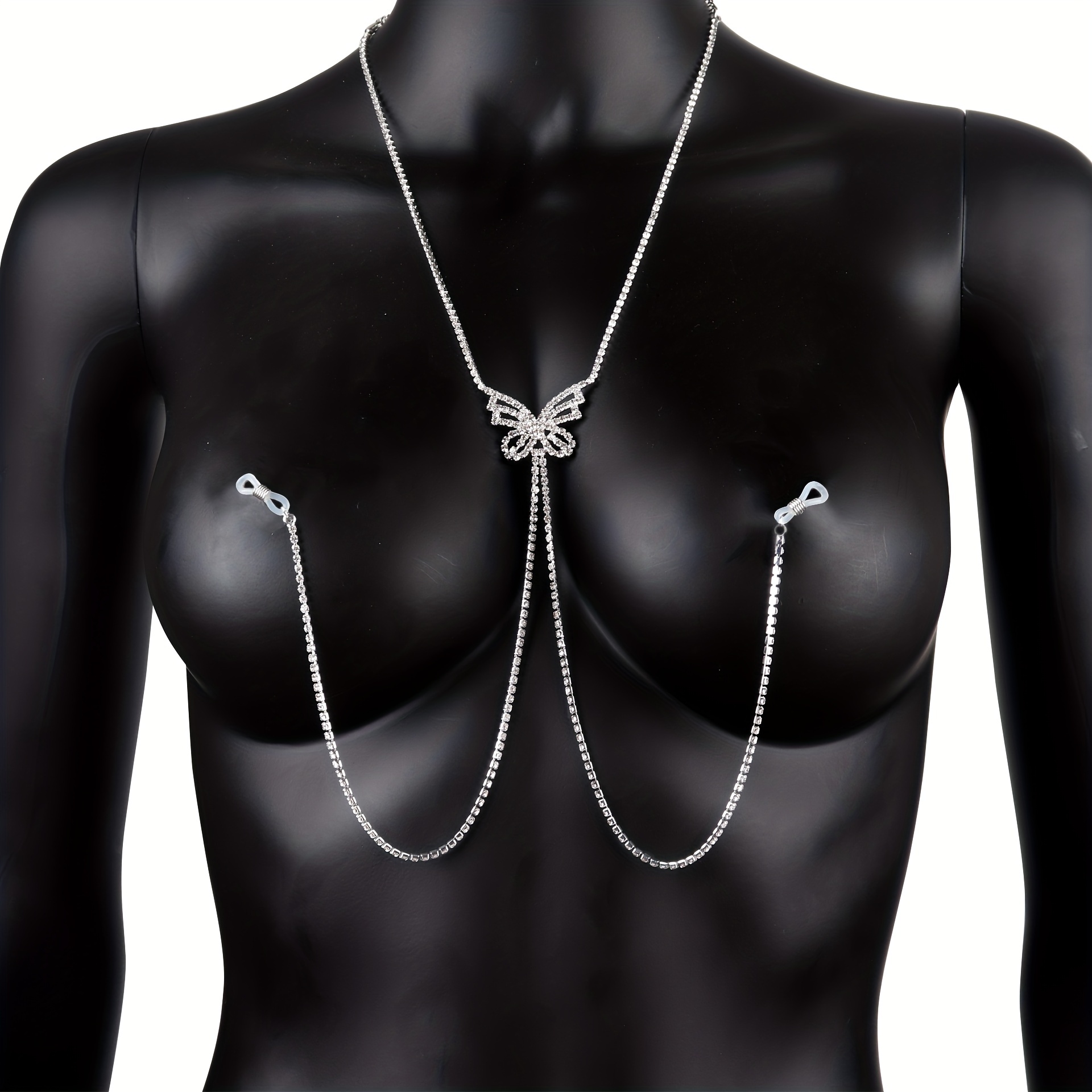 1 Stuk Kwastje Vlinder Tepel K - Body Jewelry Rhinestone recensie en prijs