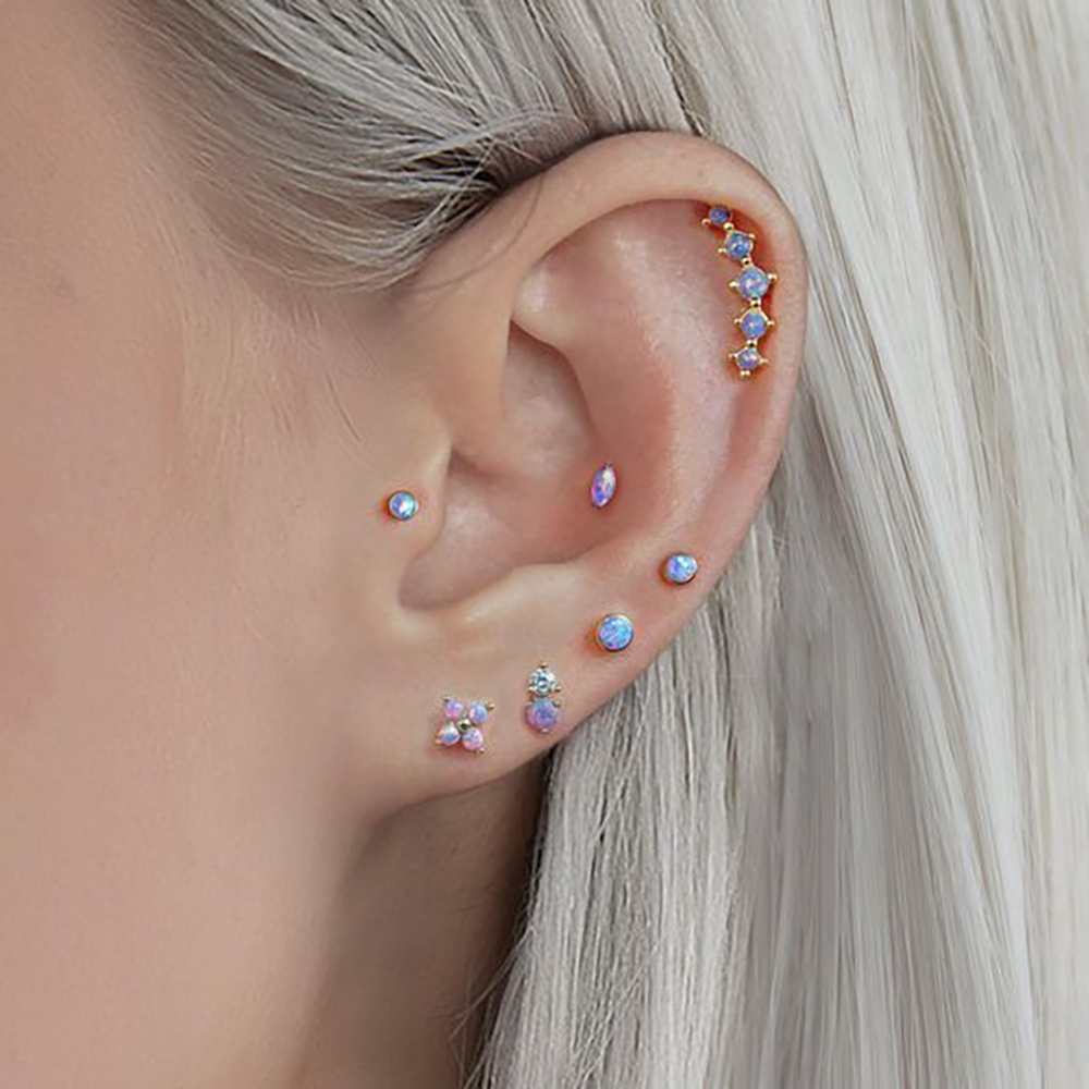 1PC Rvs Opaal Bloem Oor Tragus - Helix Cartilage Ring recensie en prijs