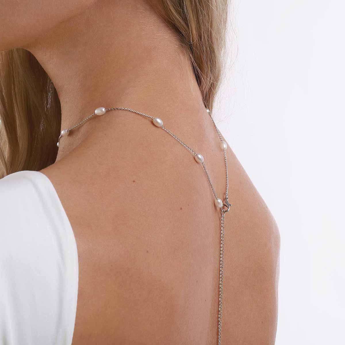 Elegante rugketting met imitat - Body Jewelry For Backless Dress recensie en prijs