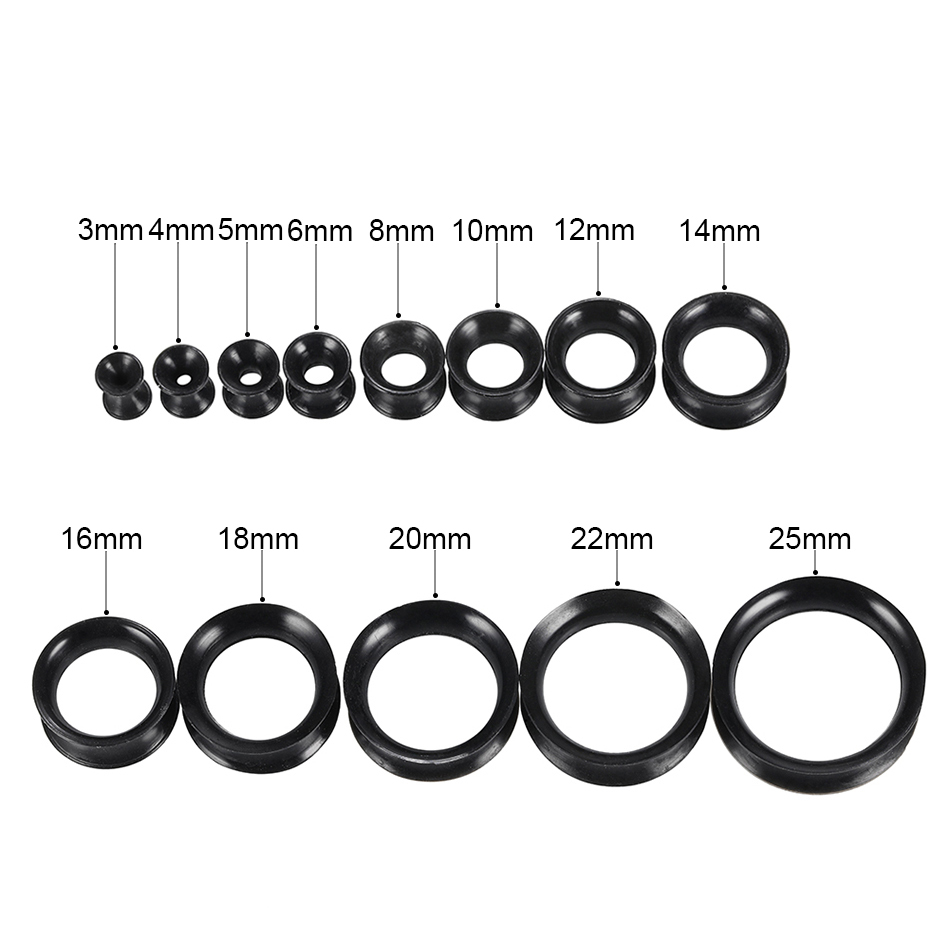 30 stks/partij Siliconen Flexi - Body Jewelry Gauges recensie en prijs