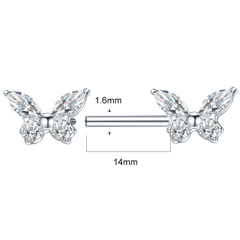 1Pc G23 Titanium Tepel Ring Re - Zoor Body Jewelry recensie en prijs