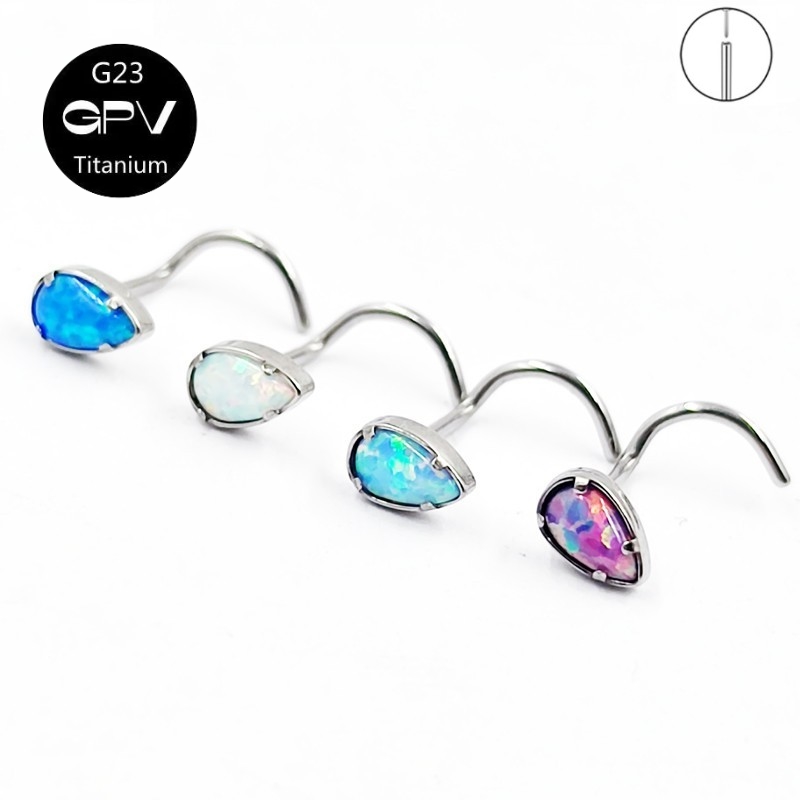 G23 Titanium 5-Woord Neus Nail - Body Jewelry Manufacturers recensie en prijs