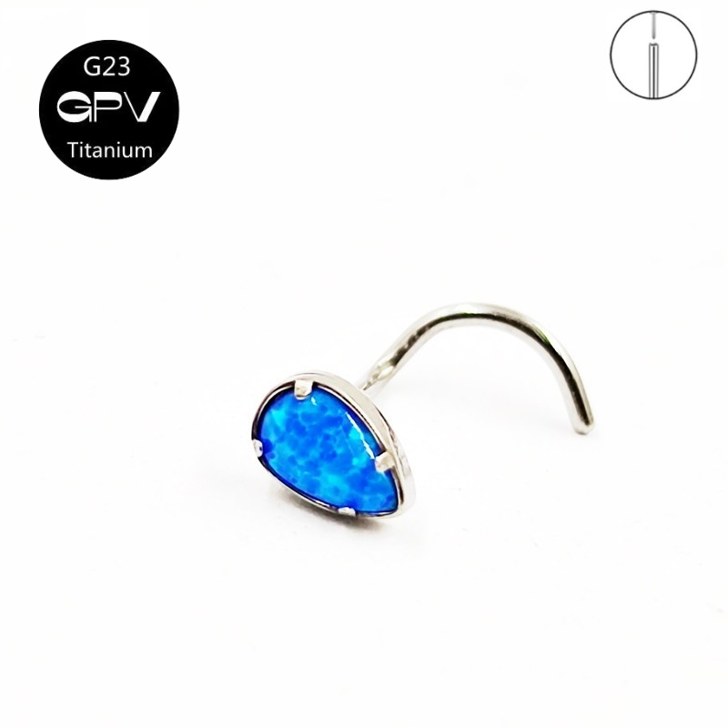 G23 Titanium 5-Woord Neus Nail - Body Jewelry Manufacturers recensie en prijs
