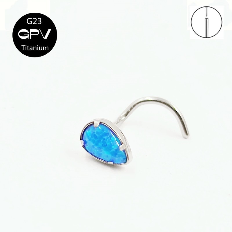 G23 Titanium 5-Woord Neus Nail - Body Jewelry Manufacturers recensie en prijs