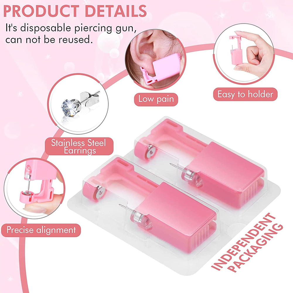 1PC/4PCS Roze Wegwerp Oor Pier - Body Jewelry Cleaner recensie en prijs