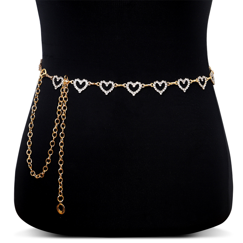 Modeketting met strass hartjes - Body Jewelry Rhinestone recensie en prijs