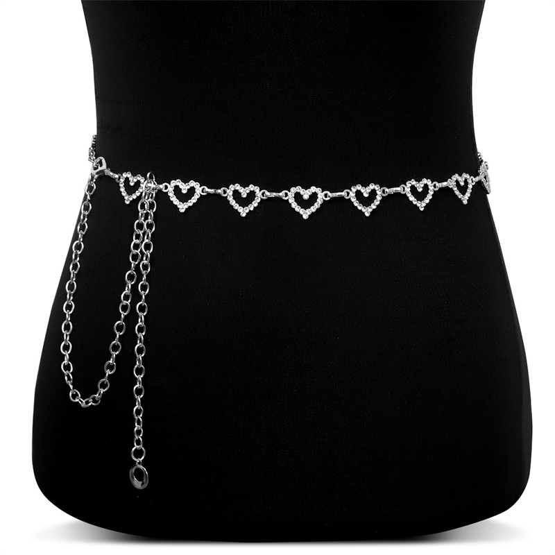 Modeketting met strass hartjes - Body Jewelry Rhinestone recensie en prijs