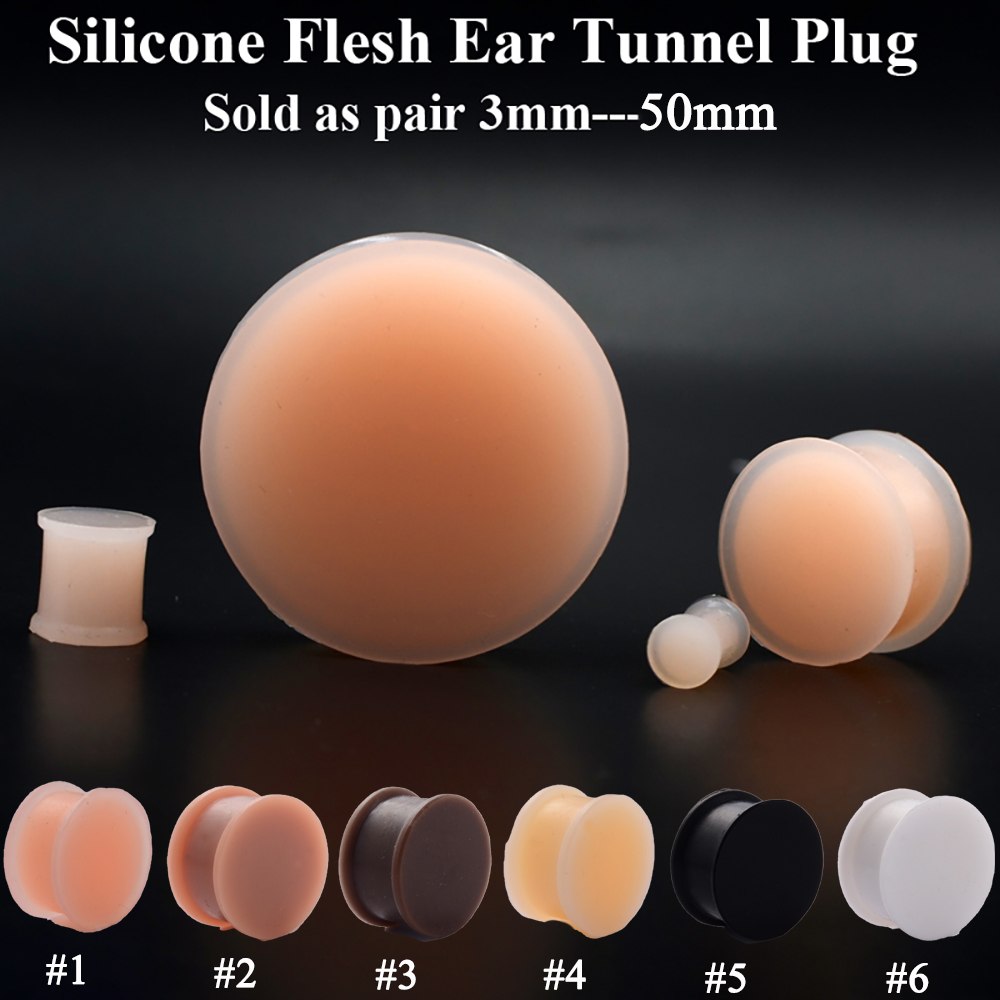 1 paar Siliconen Flexibele Dik - Body Jewelry Gauges recensie en prijs
