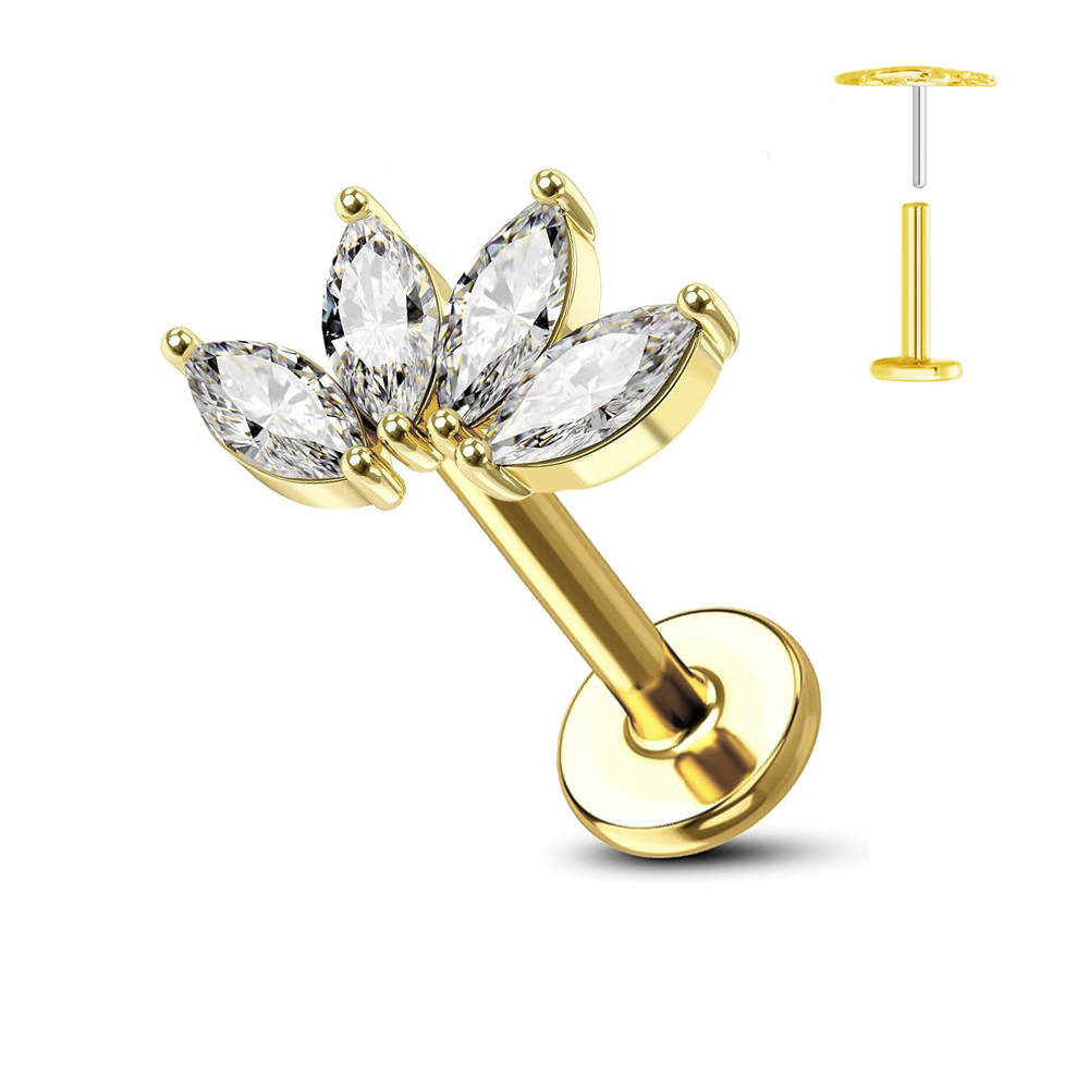 ASTM F136 G23 Titanium Bloem D - Zoor Body Jewelry recensie en prijs