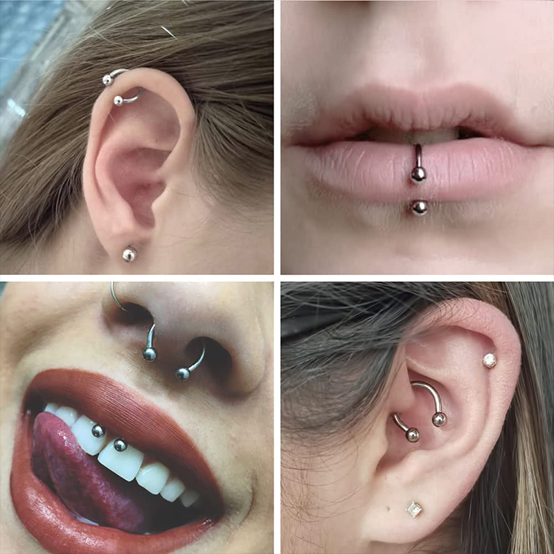 5 stks/partij Rvs 18G Hoefijze - Helix Cartilage Ring recensie en prijs