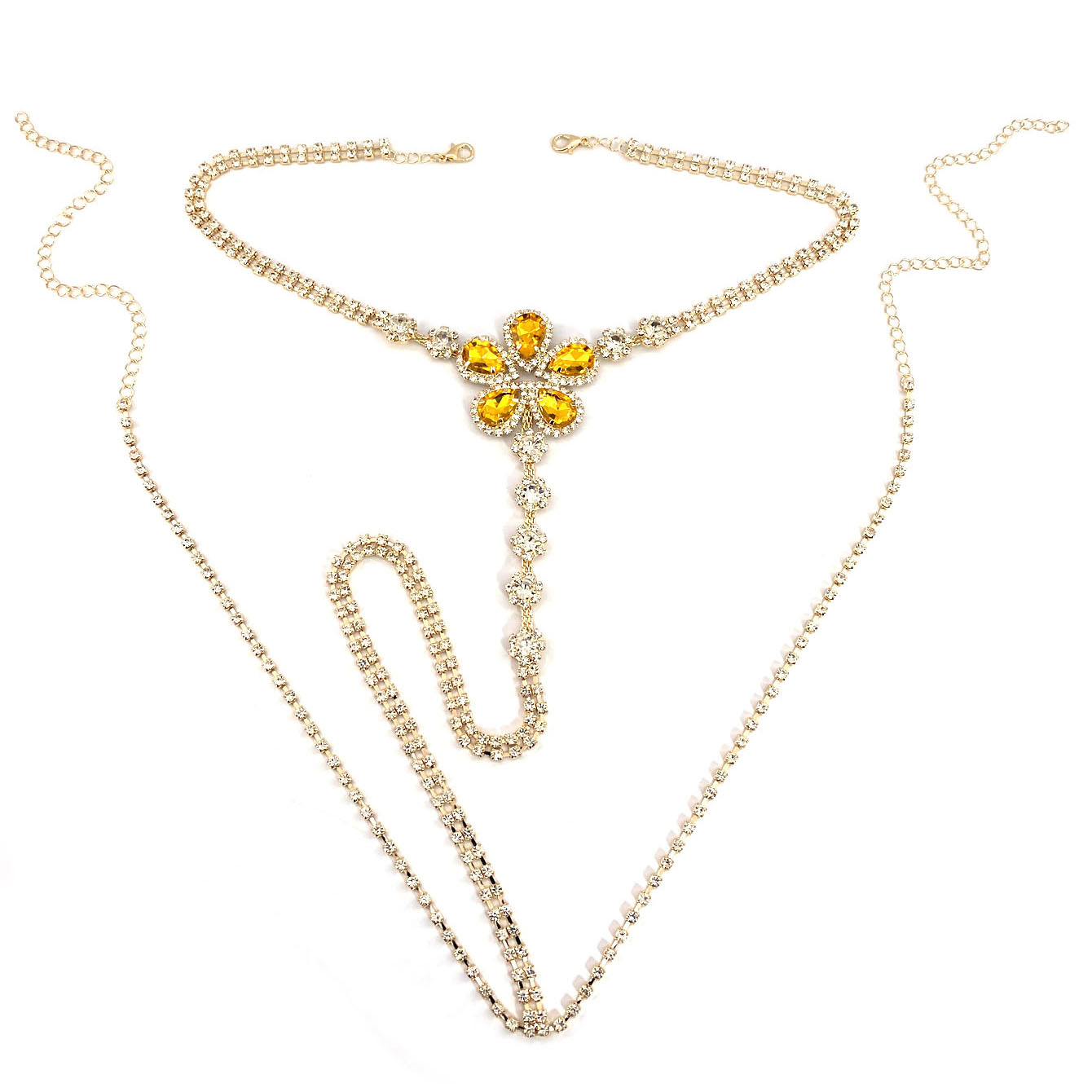 1Pc Bloemvormige Sexy Strass S - Body Jewelry Rhinestone recensie en prijs