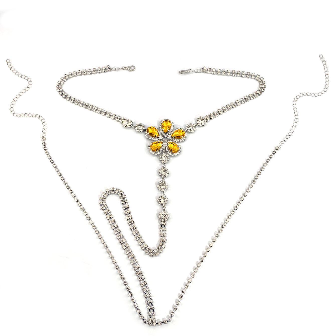 1Pc Bloemvormige Sexy Strass S - Body Jewelry Rhinestone recensie en prijs