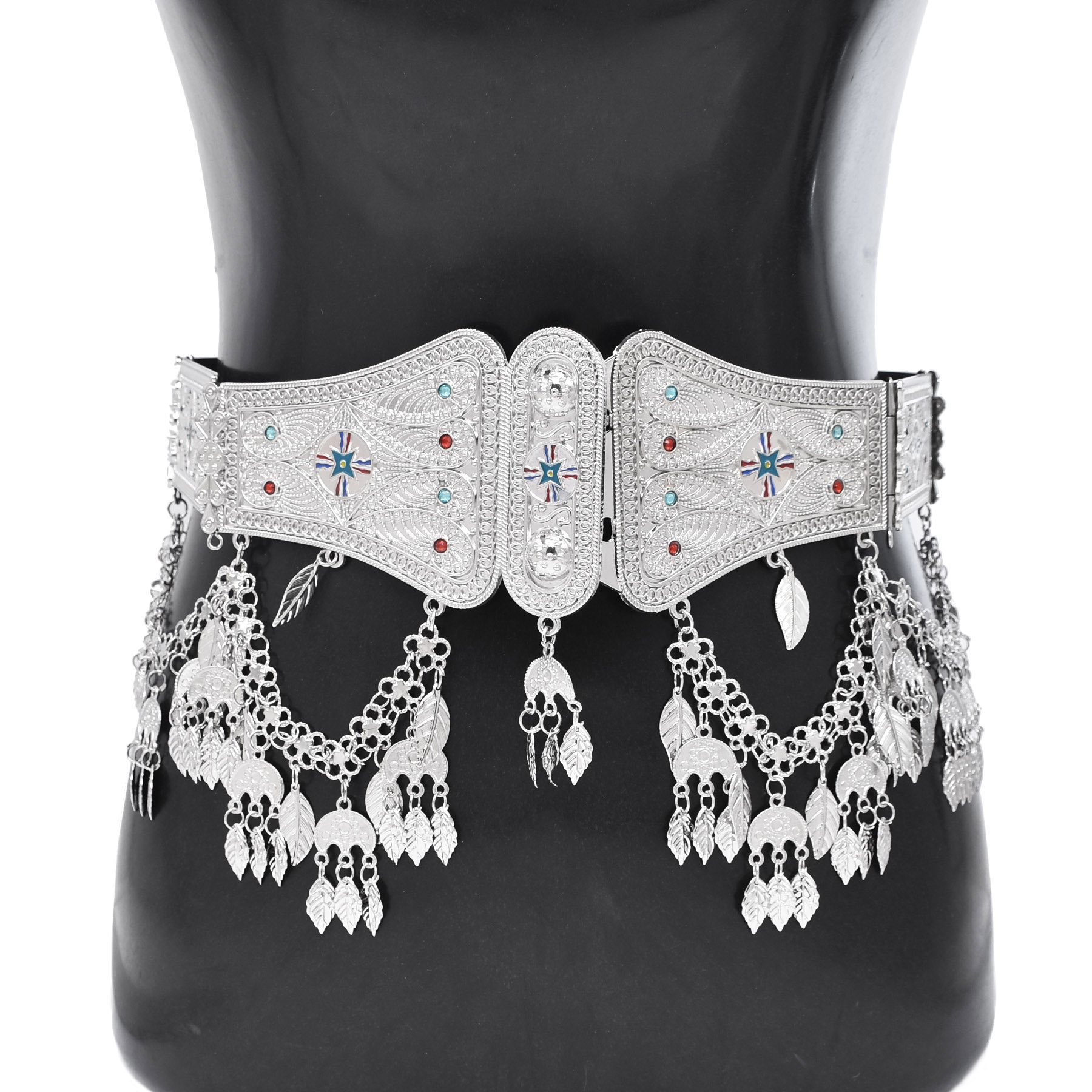 Verzilverd Marokkaanse Caftan  - Body Jewelry Indian recensie en prijs