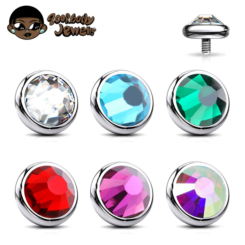 1PCS ASTM F136 Titanium Bezel  - Zoor Body Jewelry recensie en prijs