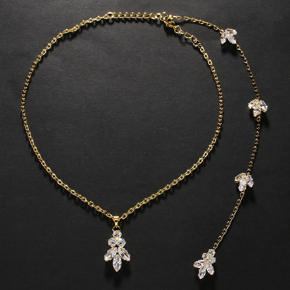 Vrouwen rugketting met gouden  - Body Jewelry For Backless Dress recensie en prijs