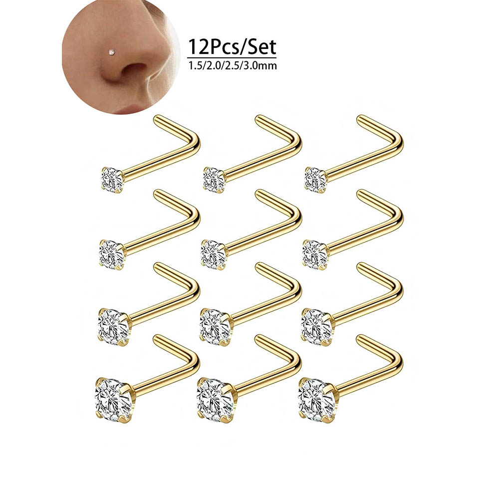 12-delige volledige set 316L h - Body Jewelry Hypoallergenic recensie en prijs