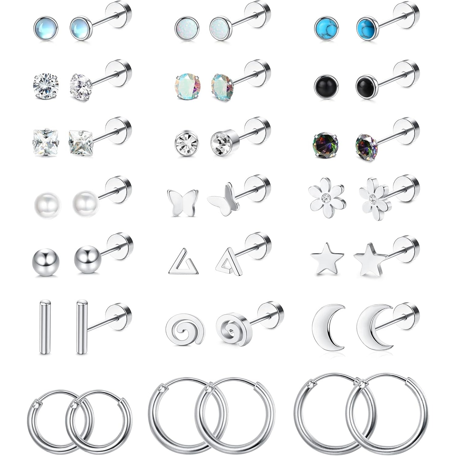 FASACCO 1 paar chirurgisch sta - Body Jewelry Hypoallergenic recensie en prijs