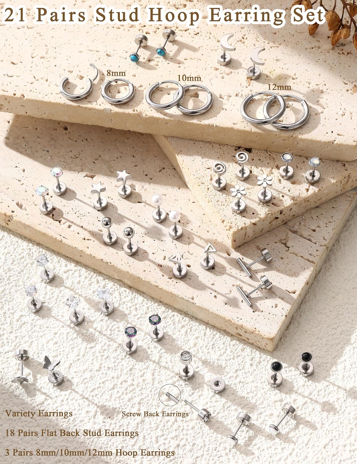 FASACCO 1 paar chirurgisch sta - Body Jewelry Hypoallergenic recensie en prijs