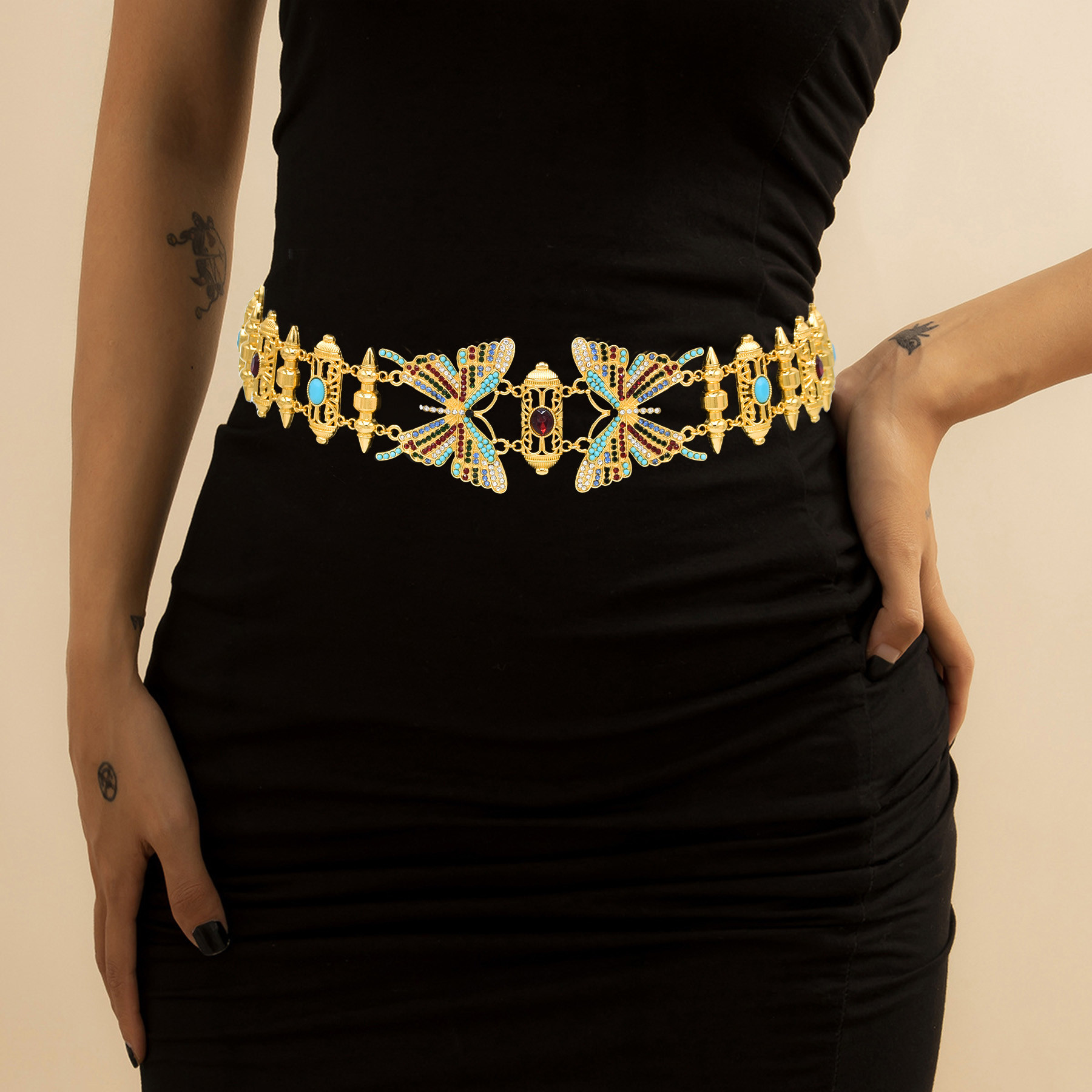 Mode Vlinder Taille Buikkettin - Body Jewelry Indian recensie en prijs